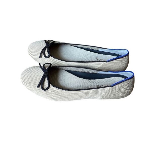 Rothy's Women's Ballet Flats Size 9 Cream Captoe Slip On Eco-Friendly - Picture 6 of 6